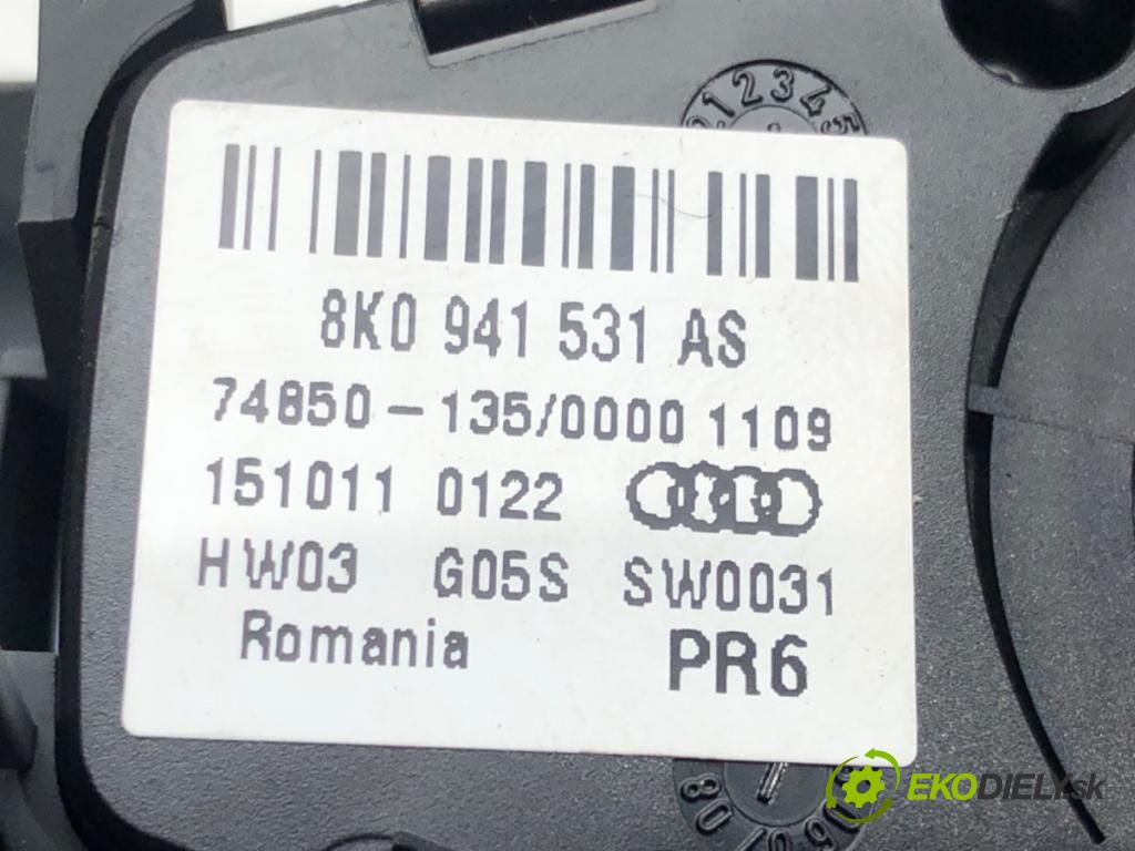 AUDI A5 (8T3) 2007 - 2017    2.0 TDI 130 kW [177 KM] olej napędowy 2011 - 2017  spínač světel 8K0941531AS