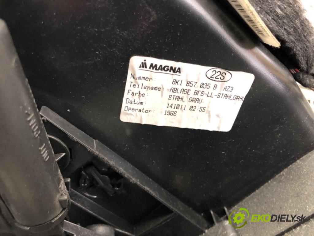 AUDI A5 (8T3) 2007 - 2017    2.0 TDI 130 kW [177 KM] olej napędowy 2011 - 2017  Priehradka, kastlík spolujazdca 8K1857035B (Priehradky, kastlíky)