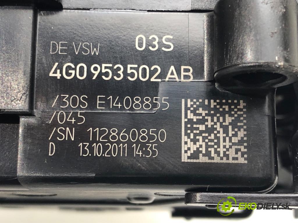 AUDI A5 (8T3) 2007 - 2017    2.0 TDI 130 kW [177 KM] olej napędowy 2011 - 2017  Prepínač kombinovaný 4G0953502AB (Prepínače, spínače, tlačidlá a ovládače kúrenia)
