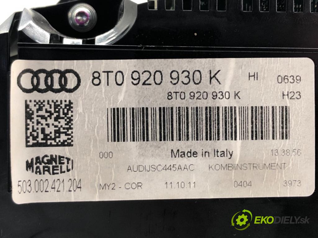 AUDI A5 (8T3) 2007 - 2017    2.0 TDI 130 kW [177 KM] olej napędowy 2011 - 2017  Prístrojovka 8T0920930K (Prístrojové dosky, displeje)