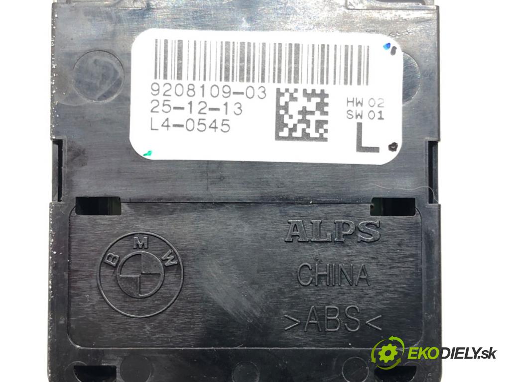 BMW 3 Touring (F31) 2012 - 2019    316 d 85 kW [116 KM] olej napędowy 2012 - 2019  Prepínač okien 9208109 (Prepínače, spínače, tlačidlá a ovládače kúrenia)