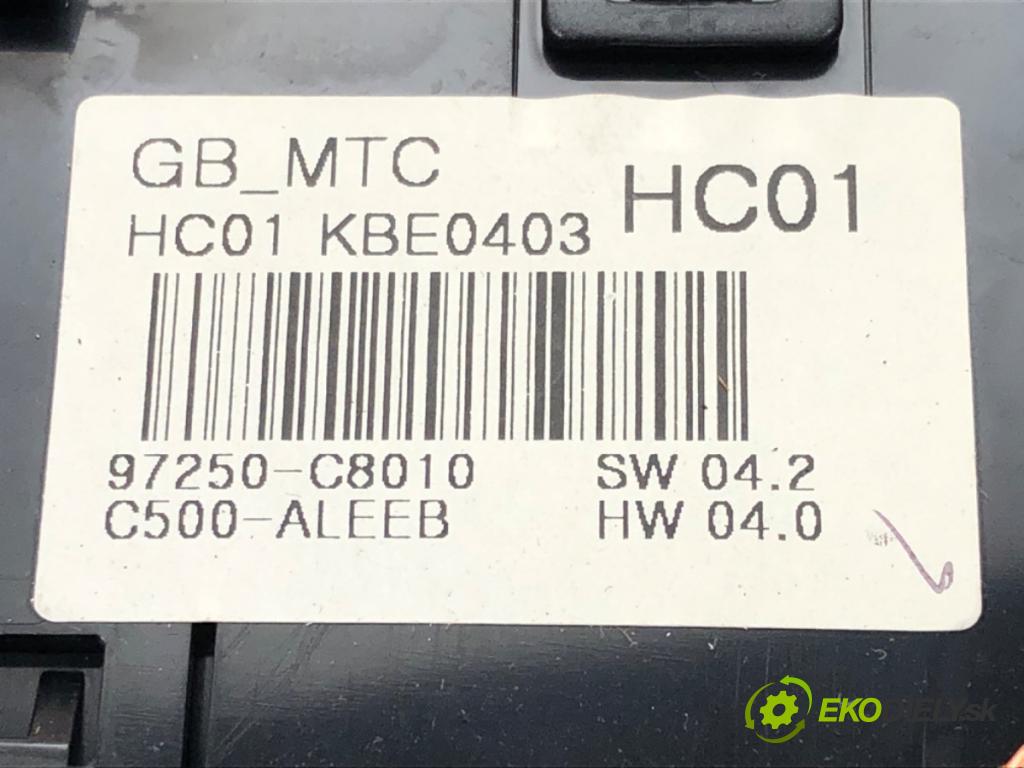 HYUNDAI i20 II (GB, IB) 2014 - 2022    1.2 62 kW [84 KM] benzyna 2014 - 2022  Panel ovládania kúrenia 97250-C8010 (Prepínače, spínače, tlačidlá a ovládače kúrenia)