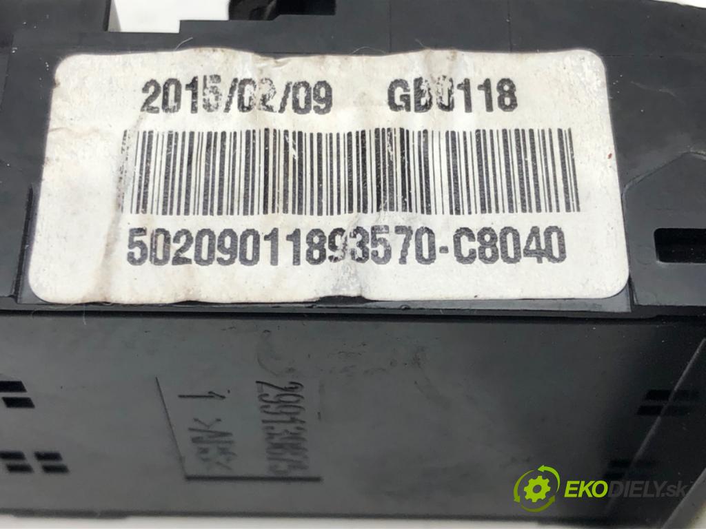 HYUNDAI i20 II (GB, IB) 2014 - 2022    1.2 62 kW [84 KM] benzyna 2014 - 2022  Prepínač okien 93570-C8040 (Prepínače, spínače, tlačidlá a ovládače kúrenia)
