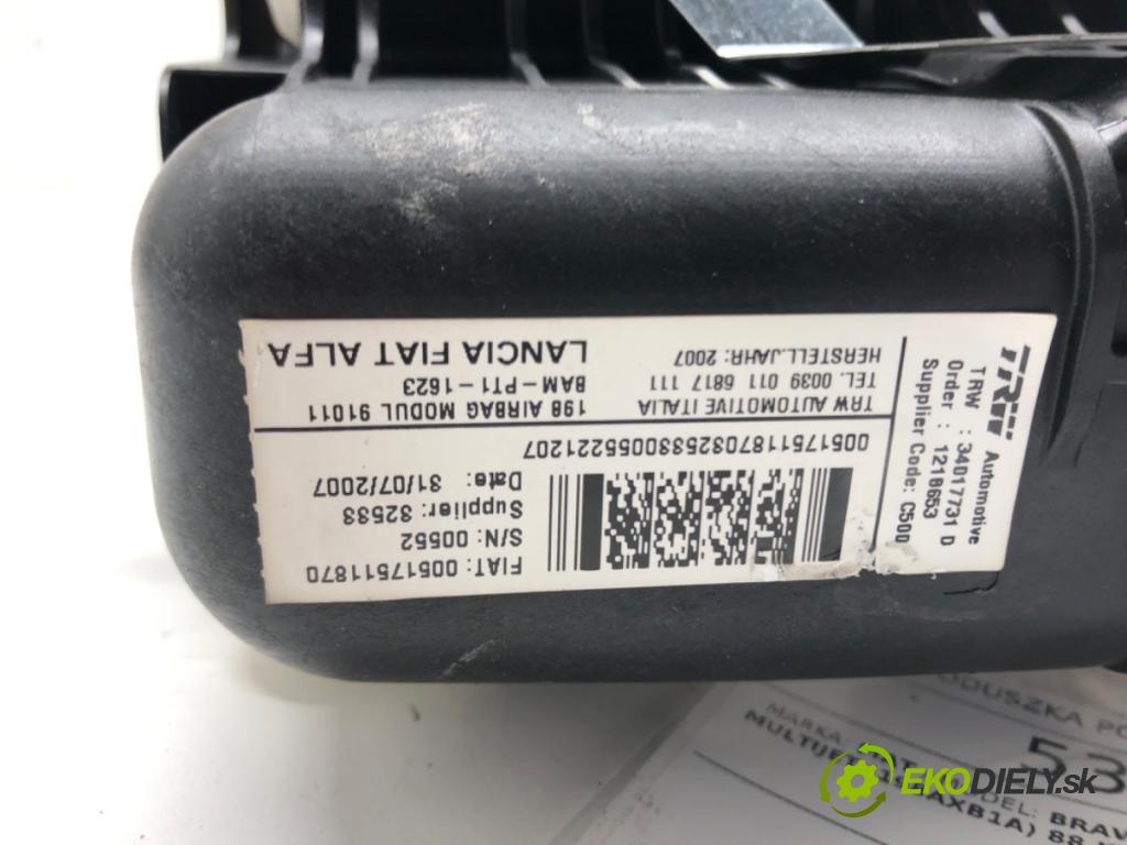 FIAT BRAVO II (198_) 2006 - 2022    1.9 D Multijet (198AXB1A) 88 kW [120 KM] olej napę  AirBag spolujazdca 34012618 (Airbagy)