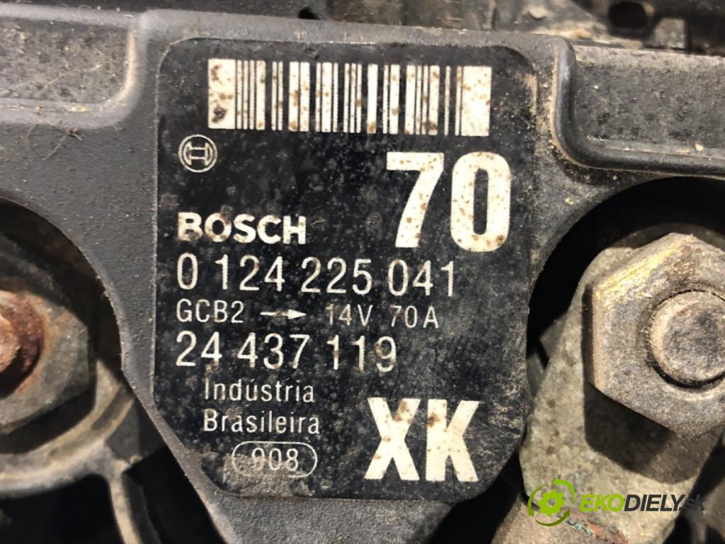 OPEL CORSA C (X01) 2000 - 2009    1.4 (F08, F68) 66 kW [90 KM] benzyna 2000 - 2009  Alternátor 0124225041 (Alternátory)