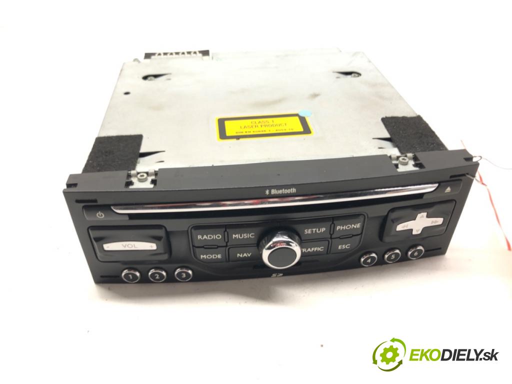 PEUGEOT 3008 nadwozie wielkoprzestrzenne (MPV) (0U_) 2009 - 2017    1.6 HDi 80 kW [109 KM] olej napędowy 2009 - 2016  RADIO Navigácia 96661984XT (Audio zariadenia)