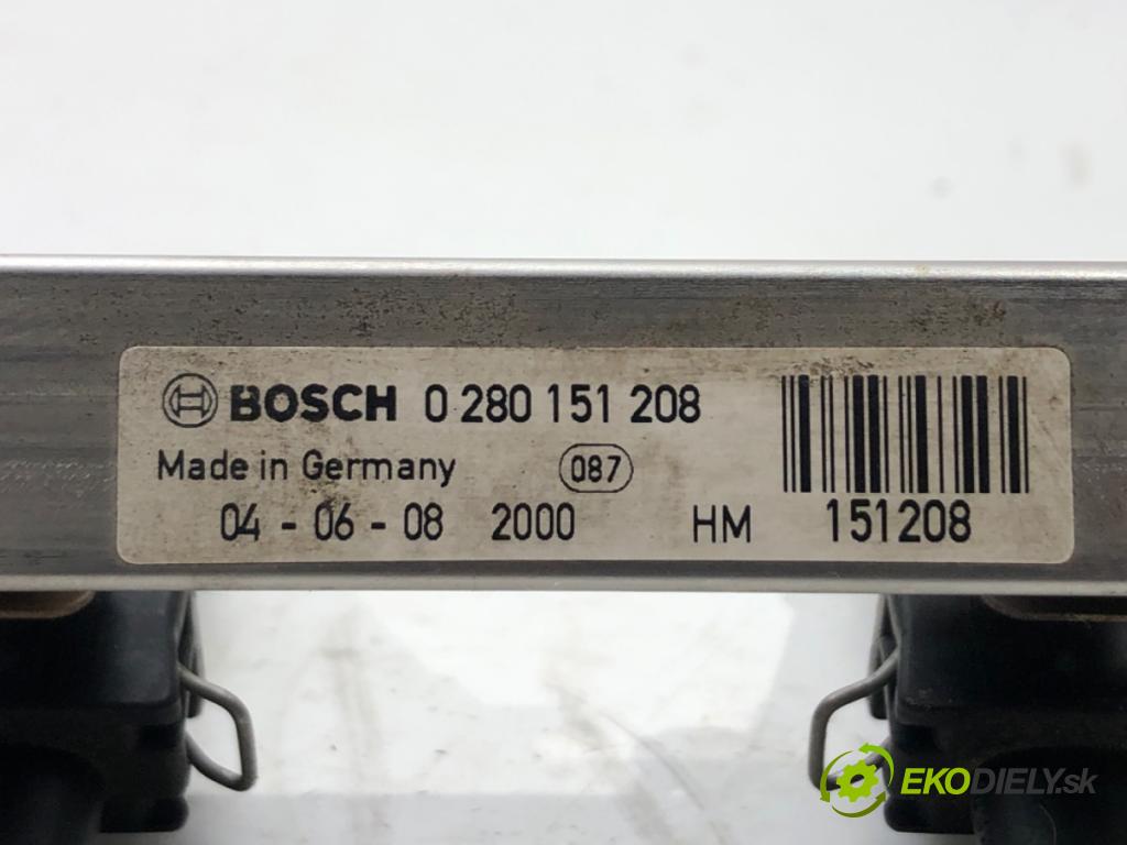 OPEL CORSA C (X01) 2000 - 2009    1.4 (F08, F68) 66 kW [90 KM] benzyna 2000 - 2009  Lišta vstrekovacia Vstrekovacie ventily 0280158501 (Vstrekovacie lišty)