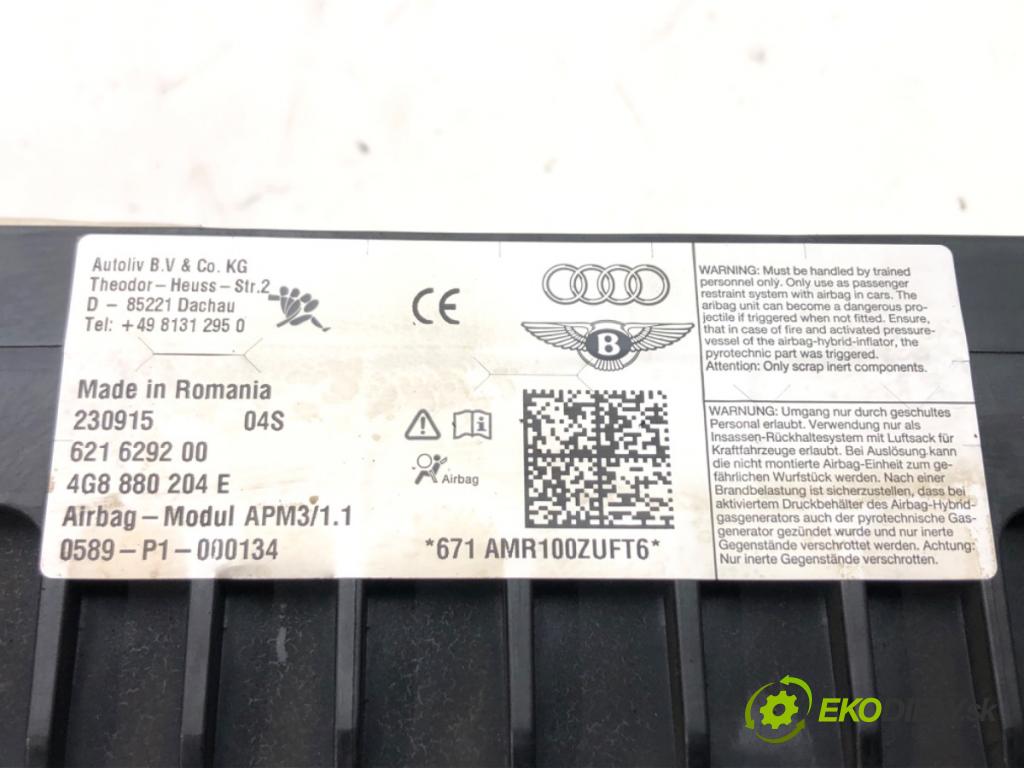 AUDI A6 C7 (4G2, 4GC) 2010 - 2018    3.0 TDI quattro 240 kW [326 KM] olej napędowy 2014  AirBag spolujazdca 4G8880204E (Airbagy)