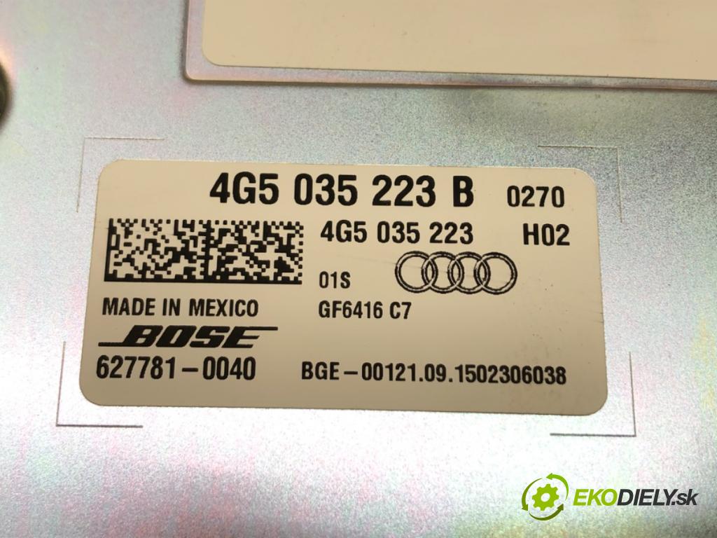 AUDI A6 C7 (4G2, 4GC) 2010 - 2018    3.0 TDI quattro 240 kW [326 KM] olej napędowy 2014  Zosilňovač BOSE 4G5035223B (Zosilňovače)