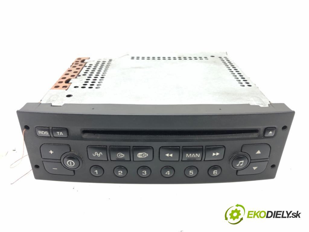 PEUGEOT 307 (3A/C) 2000 - 2012    2.0 HDi 90 66 kW [90 KM] olej napędowy 2000 - 2007  RADIO 96514684XT (Audio zariadenia)