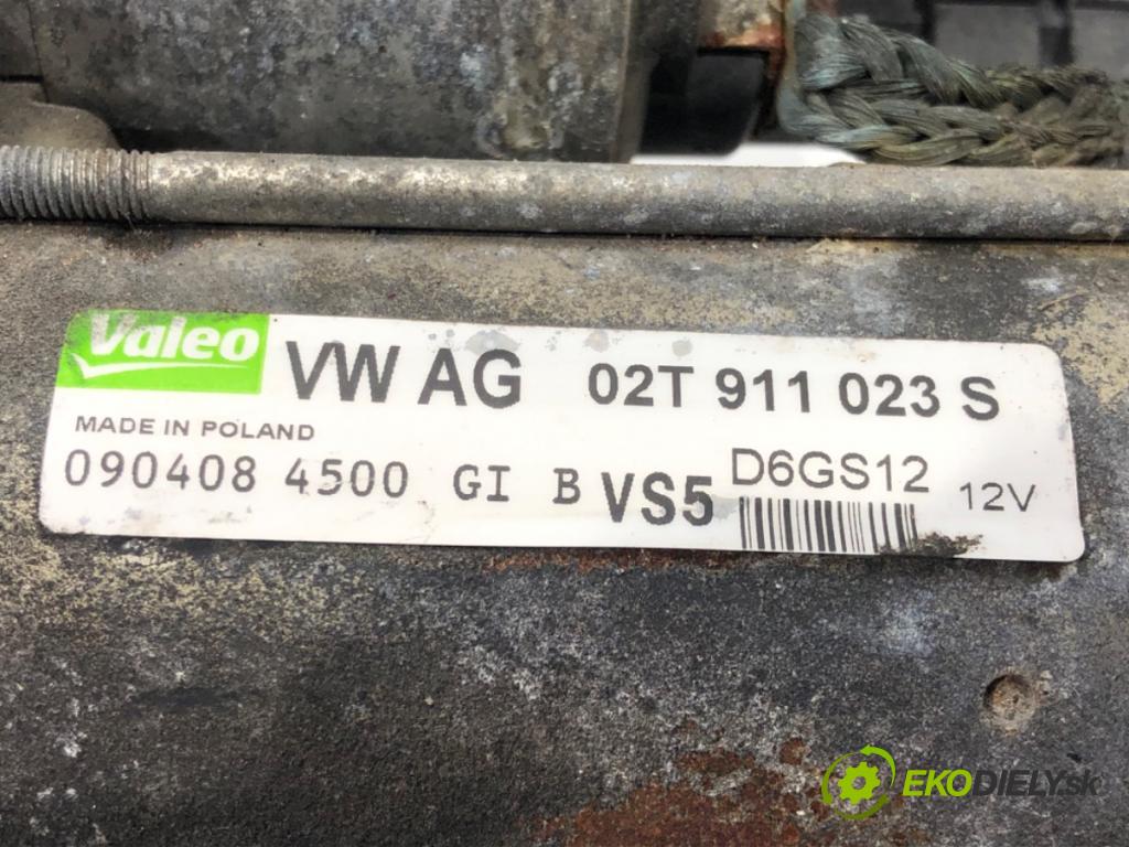 SKODA FABIA II (542) 2006 - 2014    1.4 63 kW [86 KM] benzyna 2007 - 2014  Štartér 02T911023S (Štartéry)