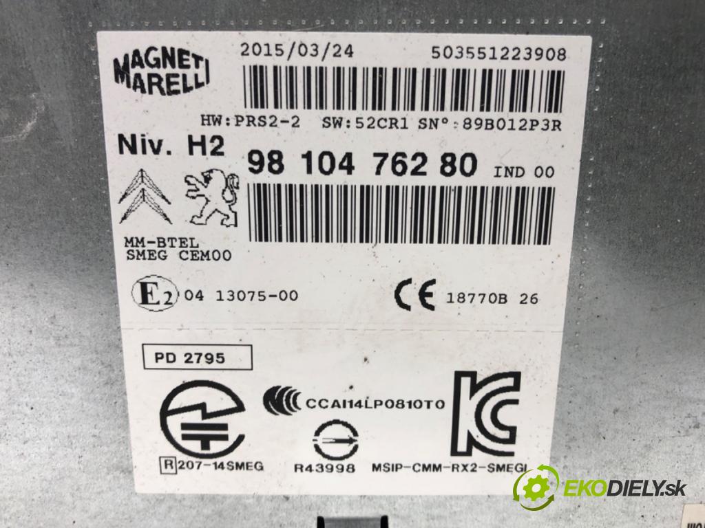 PEUGEOT 508 SW I (8E_) 2010 - 2018    2.0 BlueHDi 180 133 kW [180 KM] olej napędowy 2014  RADIO Navigácia 9810476280 (Audio zariadenia)