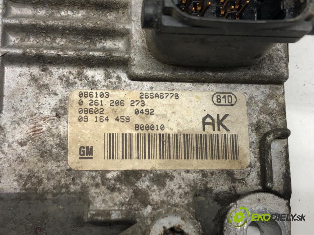 OPEL AGILA (A) (H00) 2000 - 2007    1.0 12V (F68) 43 kW [58 KM] benzyna 2000 - 2007  riadiaca jednotka Motor 09164459 0261206273 (Riadiace jednotky)