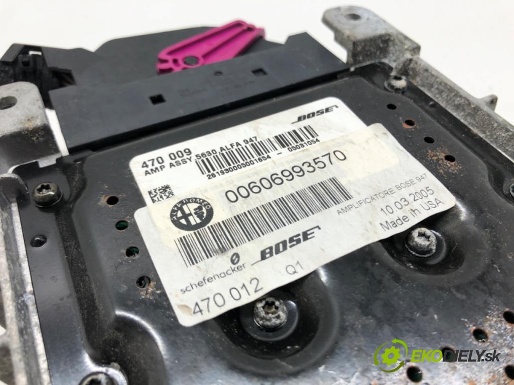 ALFA ROMEO GT (937_) 2003 - 2010    1.9 JTD (937CXN1B) 110 kW [150 KM] olej napędowy 2  Zosilňovač 00606993570 (Zosilňovače)