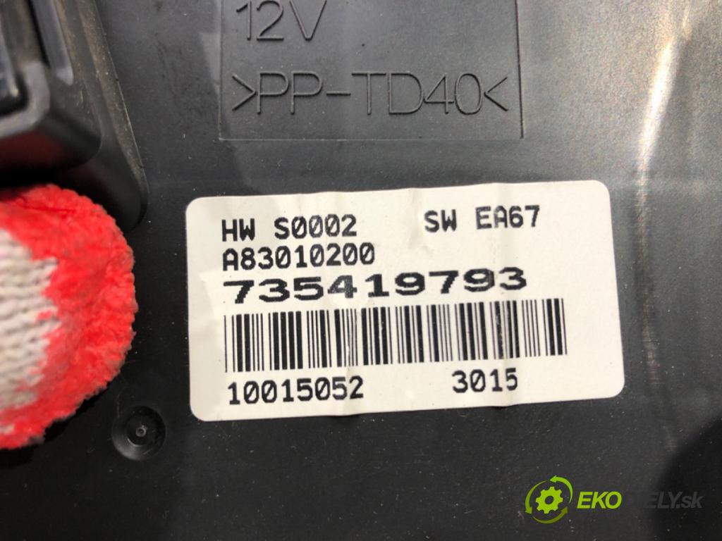 FIAT GRANDE PUNTO (199_) 2005 - 2022 1.3 D Multijet (199.AXD11, 199.AXD1A, 199.AXD1B,.. Panel ovládania kúrenia 735419793 (Prepínače, spínače, tlačidlá a ovládače kúrenia)