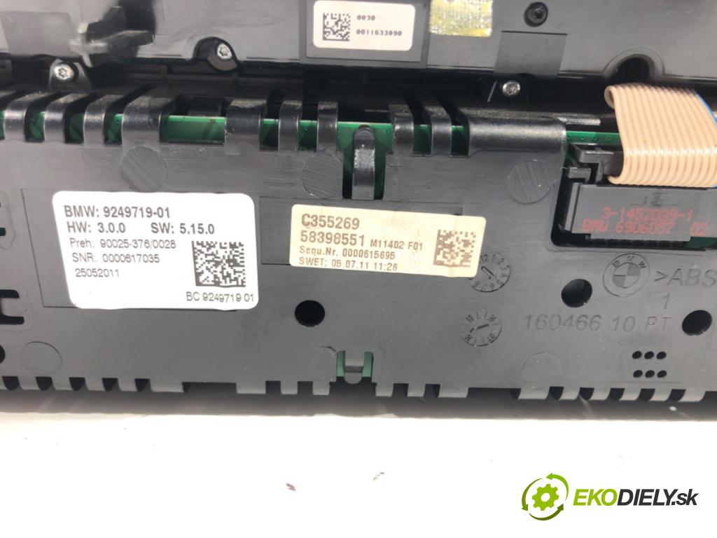 BMW 7 (F01, F02, F03, F04) 2008 - 2015    750 i, Li 300 kW [408 KM] benzyna 2008 - 2012  Panel ovládaní topení 9249719 (Ovládaní topení a přepínače)