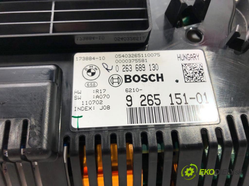 BMW 7 (F01, F02, F03, F04) 2008 - 2015    750 i, Li 300 kW [408 KM] benzyna 2008 - 2012  Prístrojovka 9265151 0263689130 (Prístrojové dosky, displeje)
