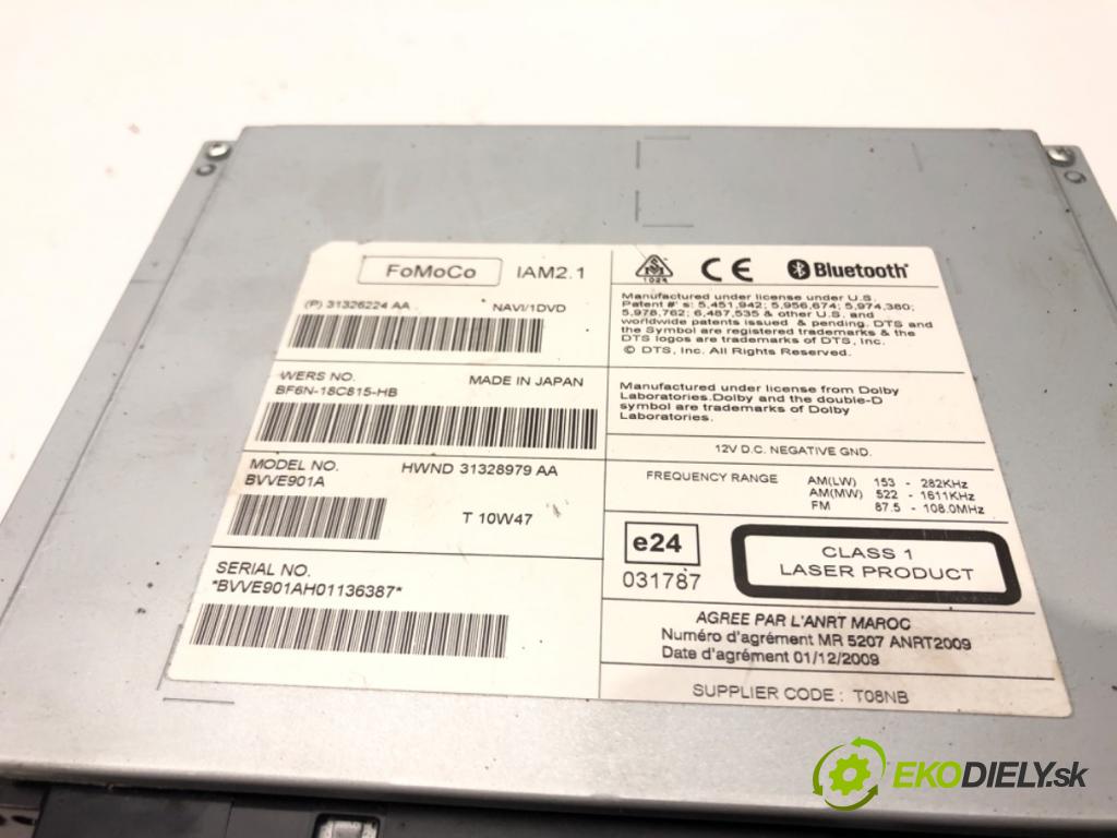 VOLVO S60 II (134) 2010 - 2018    T5 177 kW [240 KM] benzyna 2010 - 2014  RADIO 31326224AA (Audio zariadenia)