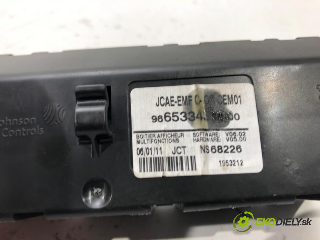 PEUGEOT 508 I (8D_) 2010 - 2018    1.6 HDi 82 kW [112 KM] olej napędowy 2010 - 2018  Dislpej 9665334380 (Prístrojové dosky, displeje)