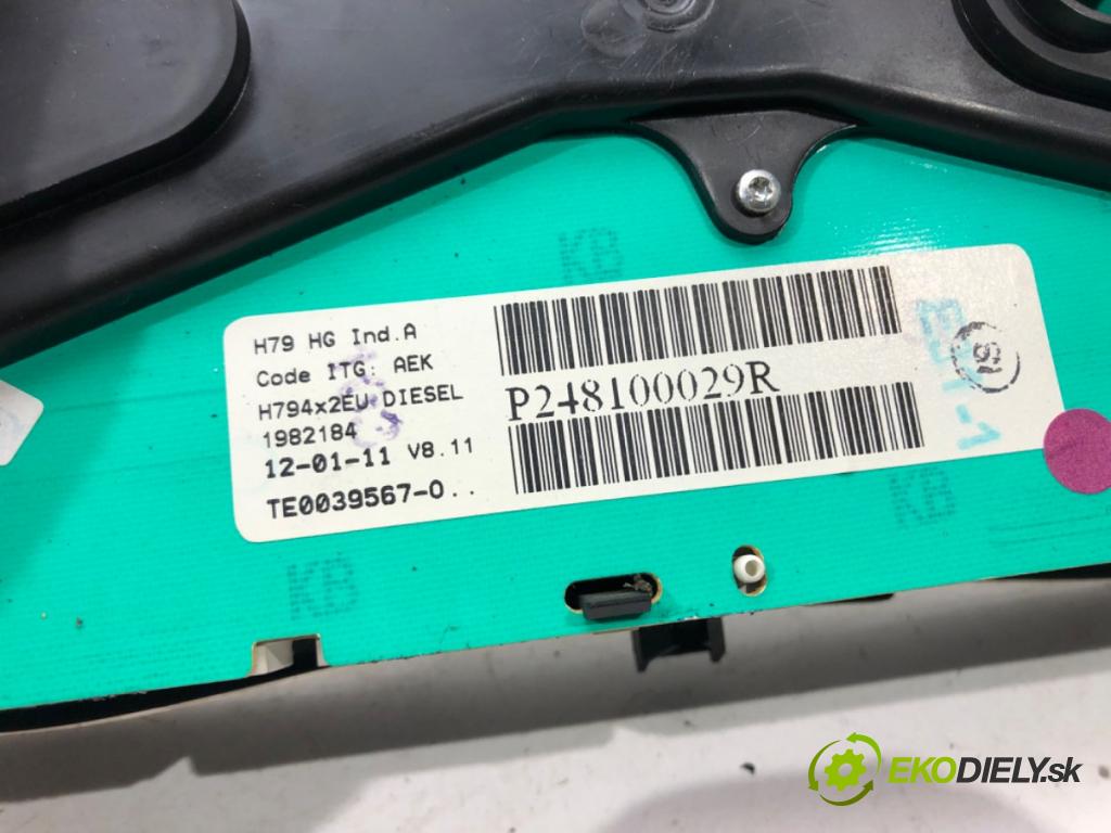 DACIA DUSTER (HS_) 2010 - 2018    1.5 dCi (HSMC) 79 kW [107 KM] olej napędowy 2010 -  Prístrojovka P248100029R (Prístrojové dosky, displeje)