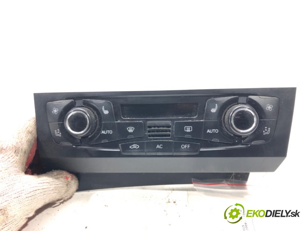 AUDI A4 B8 Avant (8K5) 2007 - 2015    2.0 TDI quattro 105 kW [143 KM] olej napędowy 2008  Panel ovládania kúrenia 8T1820043AK (Prepínače, spínače, tlačidlá a ovládače kúrenia)
