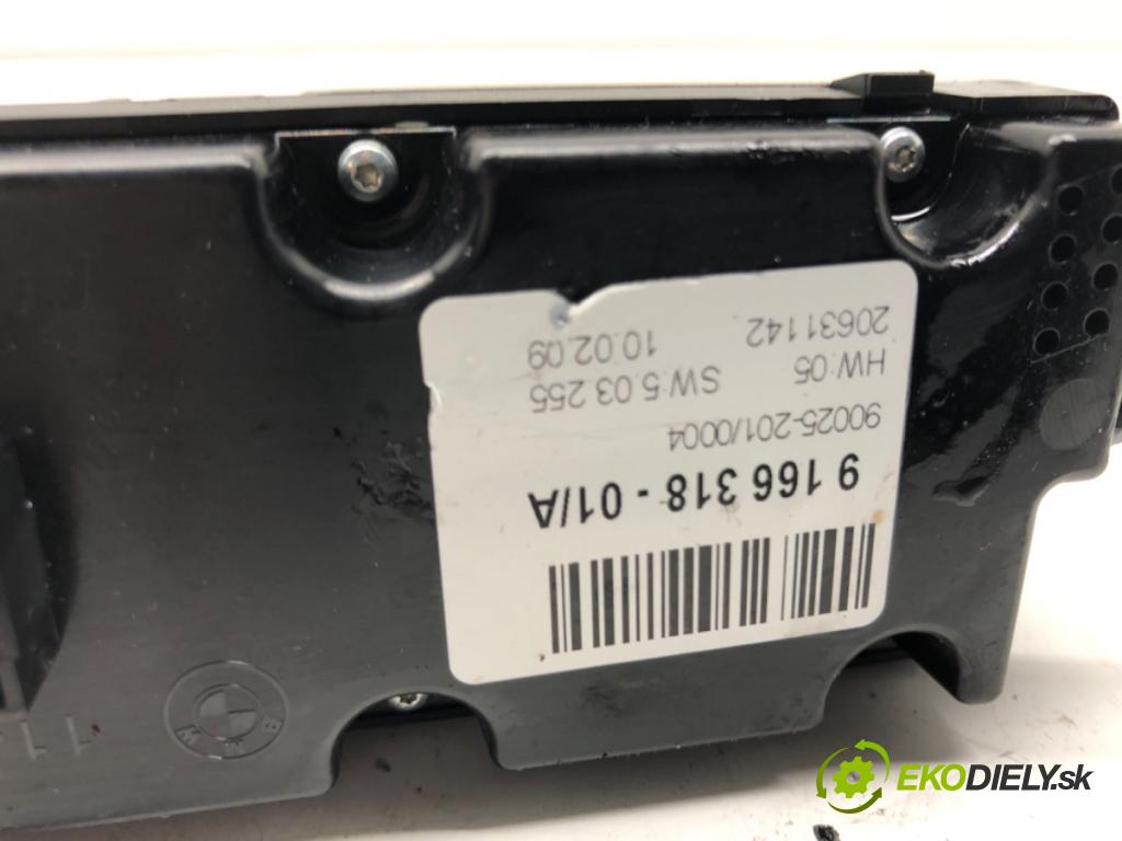 BMW X5 (E70) 2006 - 2013    3.0 si 200 kW [272 KM] benzyna 2006 - 2008  Panel ovládania kúrenia 9166318 (Prepínače, spínače, tlačidlá a ovládače kúrenia)
