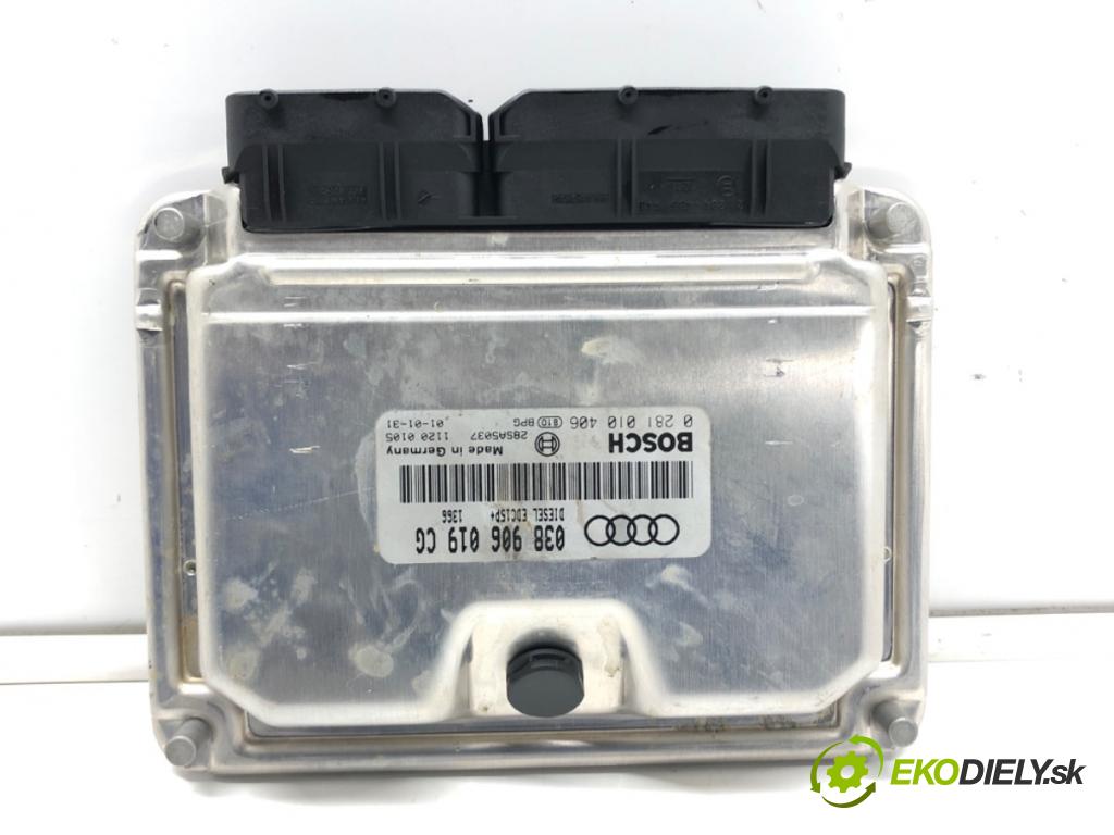 AUDI A4 B6 (8E2) 2000 - 2005    1.9 TDI 96 kW [130 KM] olej napędowy 2000 - 2004  riadiaca jednotka Motor 038906019CG (Riadiace jednotky)