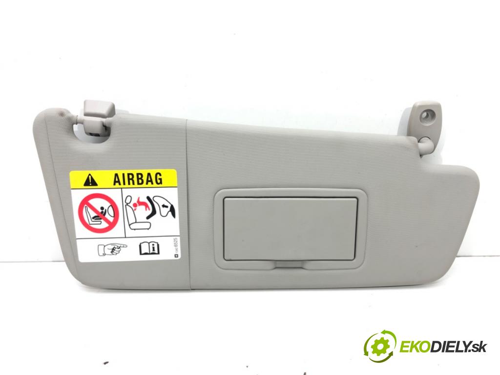 OPEL MERIVA B nadwozie wielkoprzestrzenne (MPV) (S10) 2010 - 2017    1.4 LPG (75) 88 kW [120 KM] Benzyna / gaz samochod  Clona slnečná pravy