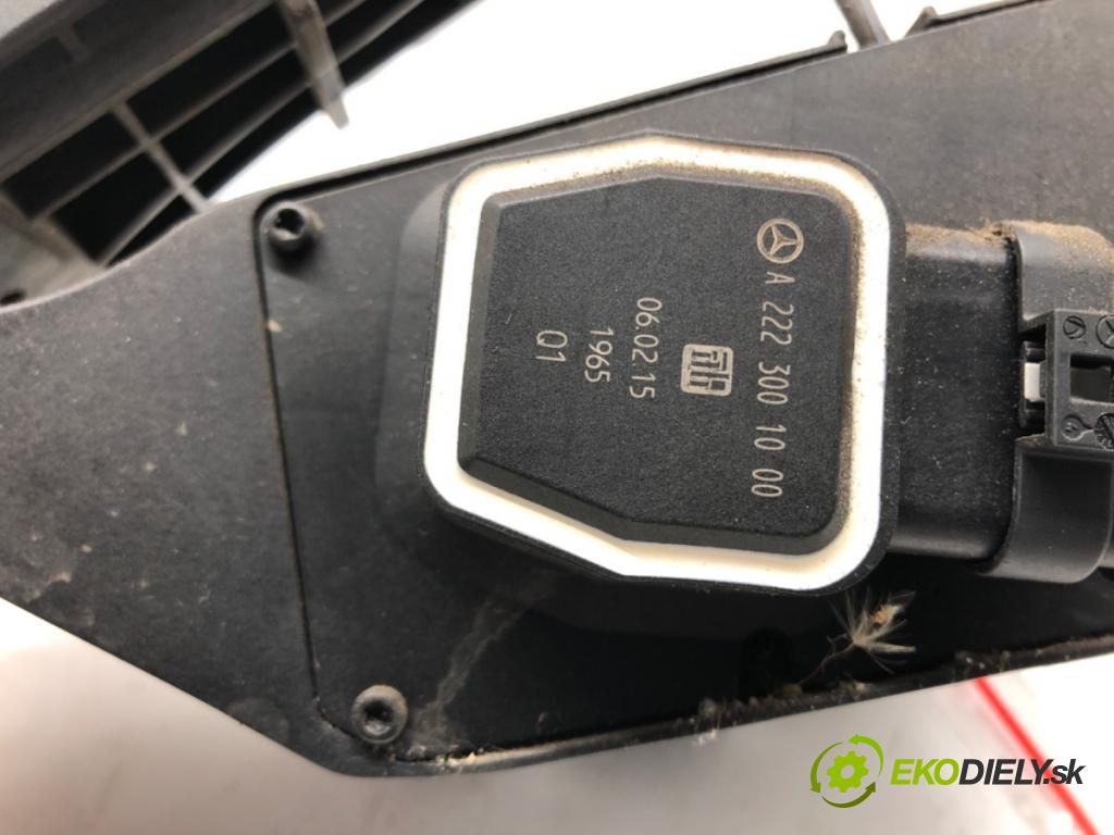 MERCEDES-BENZ KLASA E (W212) 2009 - 2016    E 200 CDI / BlueTEC (212.005, 212.006) 100 kW [136  Potenciometer plynového pedálu A2223001000 (Pedále)