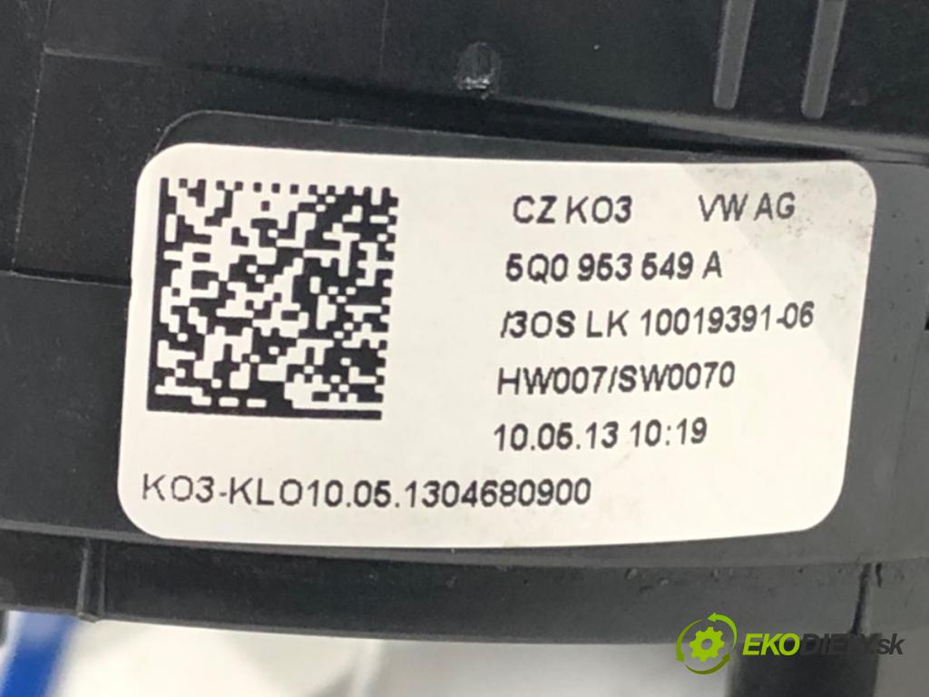 VW GOLF VII (5G1, BQ1, BE1, BE2) 2012 - 2022    1.6 TDI 77 kW [105 KM] olej napędowy 2012 - 2017  Krúžok, slimák airbag 5Q0953549A (Airbagy)