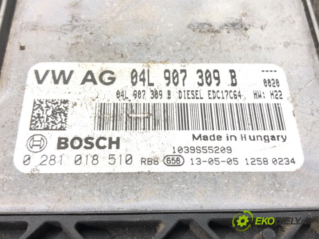 VW GOLF VII (5G1, BQ1, BE1, BE2) 2012 - 2022    1.6 TDI 77 kW [105 KM] olej napędowy 2012 - 2017  riadiaca jednotka Motor 04L907309B (Riadiace jednotky)