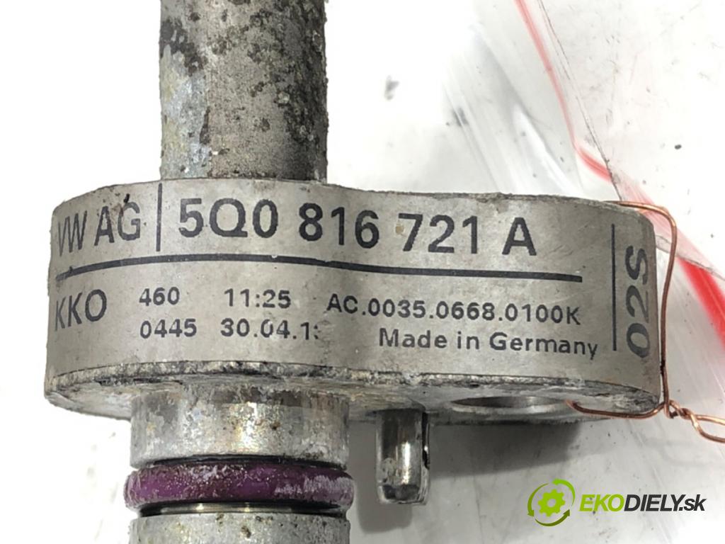 VW GOLF VII (5G1, BQ1, BE1, BE2) 2012 - 2022    1.6 TDI 77 kW [105 KM] olej napędowy 2012 - 2017  rúrka klimatizácie 5Q0816721A (Rúrky klimatizácie)