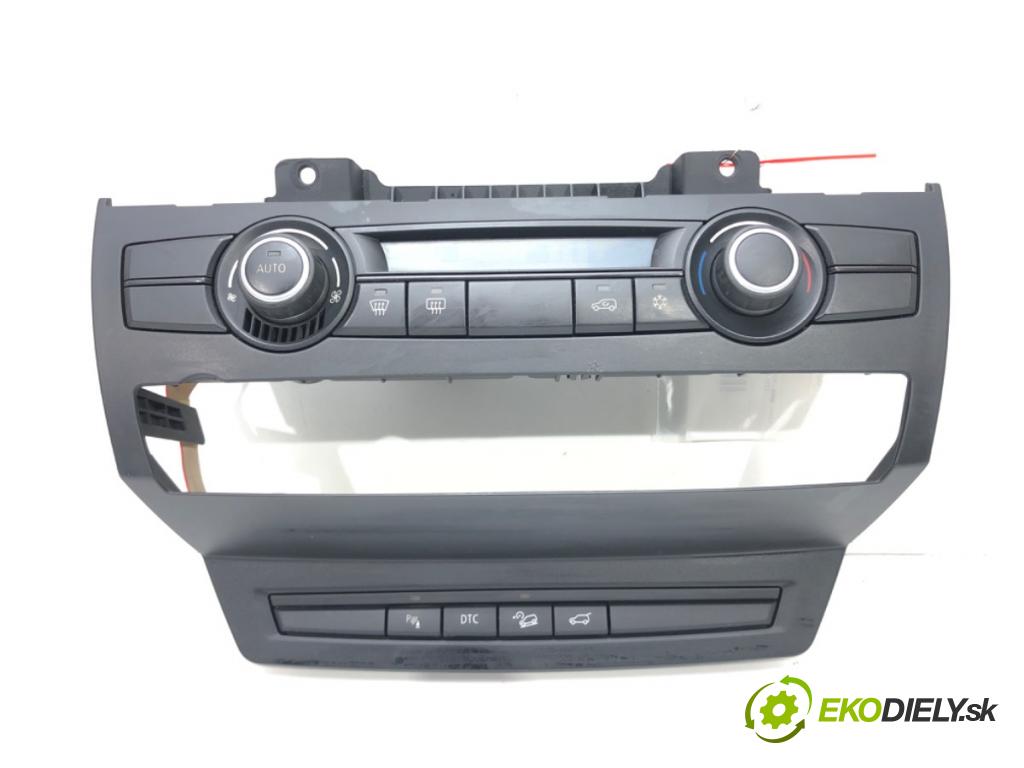 BMW X5 (E70) 2006 - 2013    3.0 d 173 kW [235 KM] olej napędowy 2006 - 2008  Panel ovládania kúrenia 9165676 6972780 (Prepínače, spínače, tlačidlá a ovládače kúrenia)