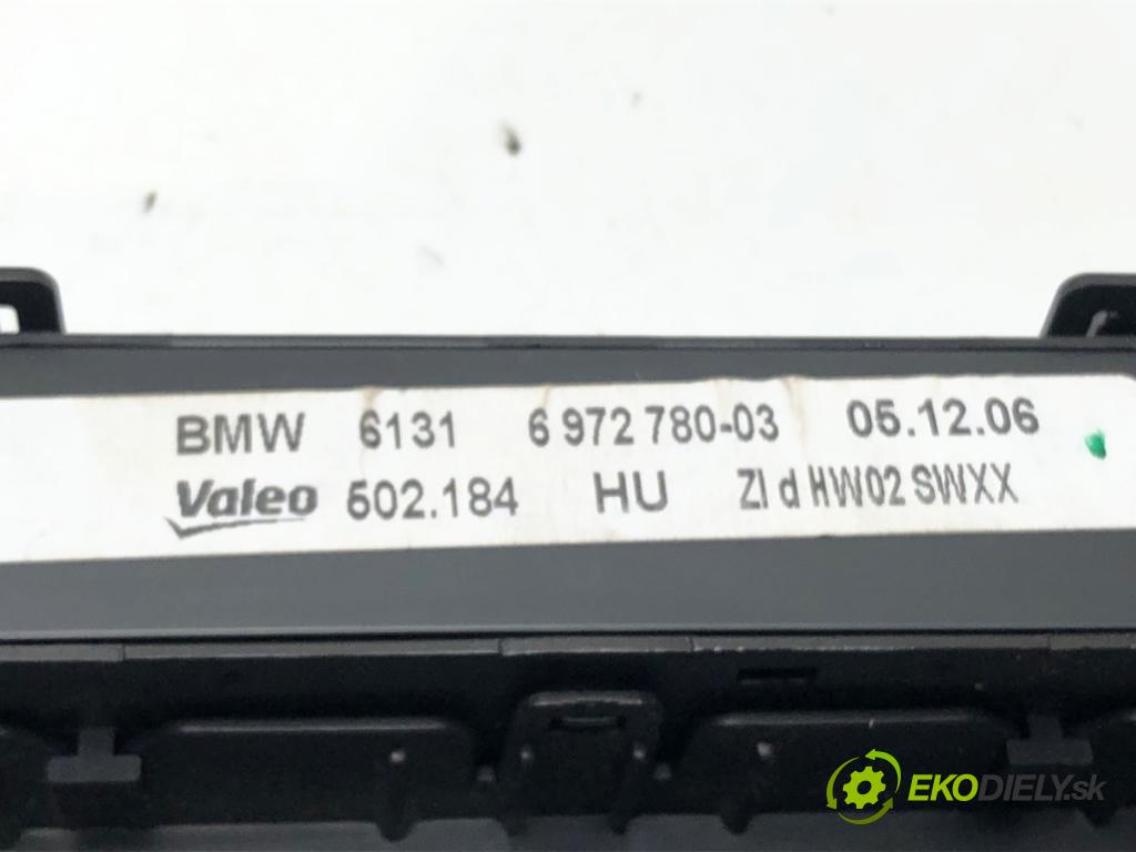 BMW X5 (E70) 2006 - 2013    3.0 d 173 kW [235 KM] olej napędowy 2006 - 2008  Panel ovládania kúrenia 9165676 6972780 (Prepínače, spínače, tlačidlá a ovládače kúrenia)