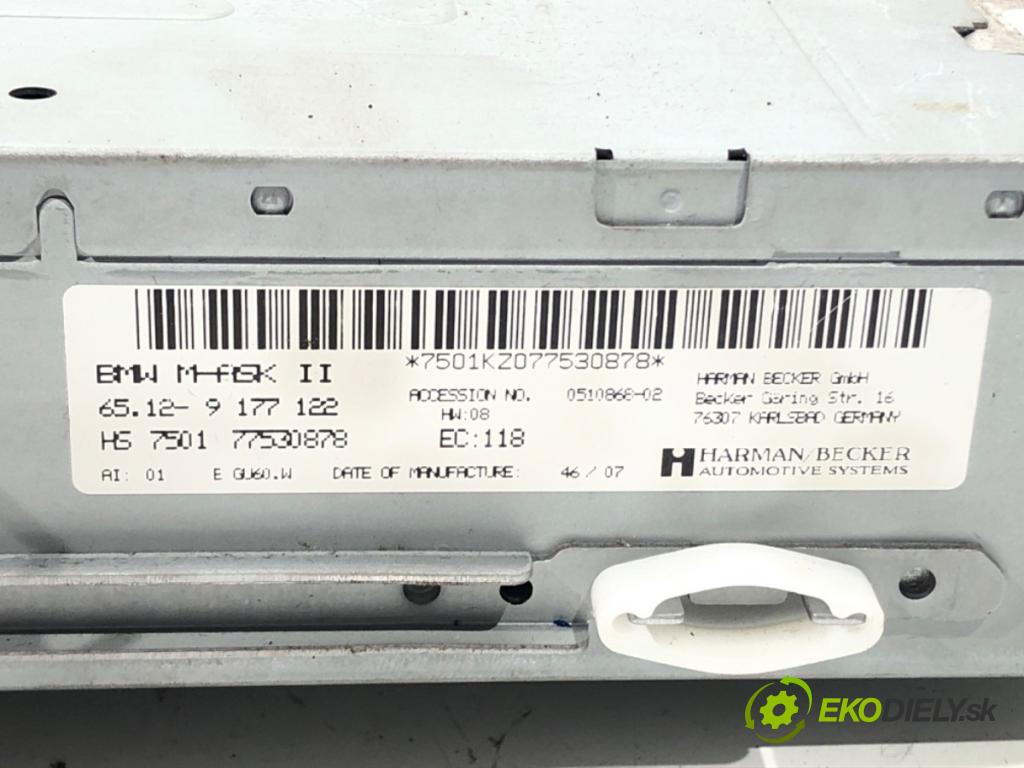 BMW X5 (E70) 2006 - 2013    3.0 d 173 kW [235 KM] olej napędowy 2006 - 2008  RADIO 9177122 (Audio zariadenia)