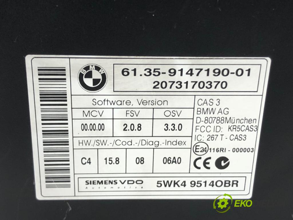 BMW X5 (E70) 2006 - 2013    3.0 d 173 kW [235 KM] olej napędowy 2006 - 2008  Modul komfortu 9147190 (Moduly komfortu)