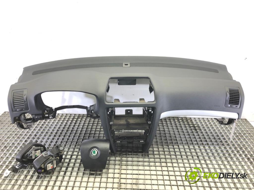 SKODA OCTAVIA II Combi (1Z5) 2004 - 2013    1.6 75 kW [102 KM] benzyna 2004 - 2013  Palubná doska silentbloku airbag pasy 
