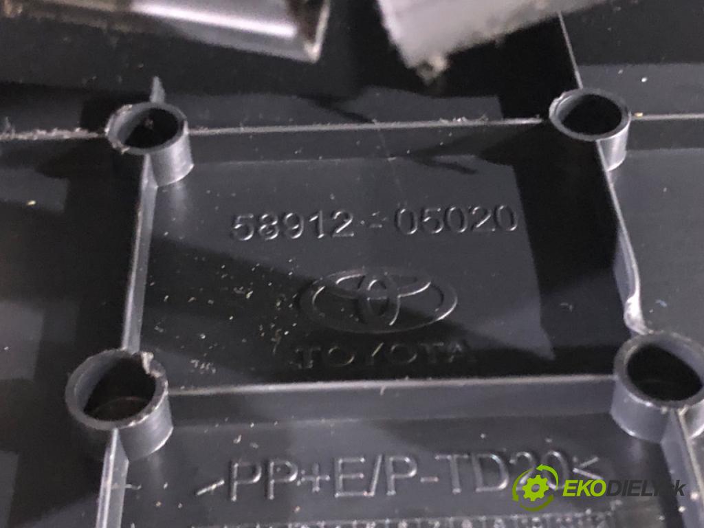 TOYOTA AVENSIS sedan (_T27_) 2008 - 2018    1.8 (ZRT271_) 108 kW [147 KM] benzyna 2008 - 2018  Tunel stredový 58912-05020 (Stredový tunel / panel)