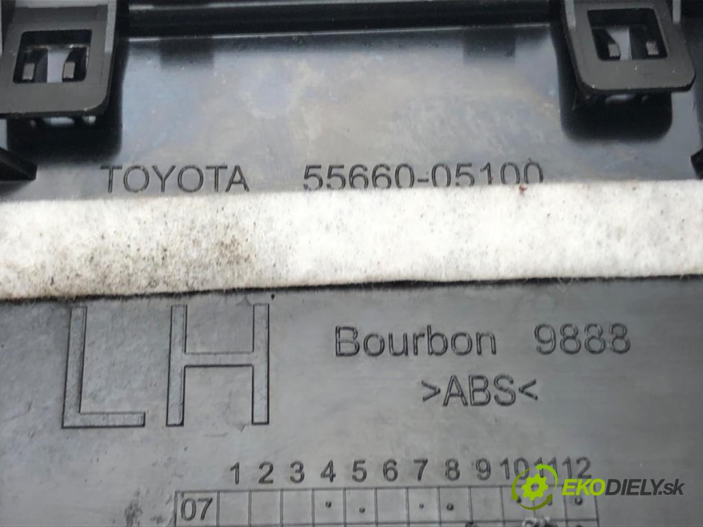 TOYOTA AVENSIS sedan (_T27_) 2008 - 2018    2.2 D-4D (ADT271_) 130 kW [177 KM] olej napędowy 2  Mriežky kúrenia ľavá strana 55660-05100 (Mriežky kúrenia (fukáre))