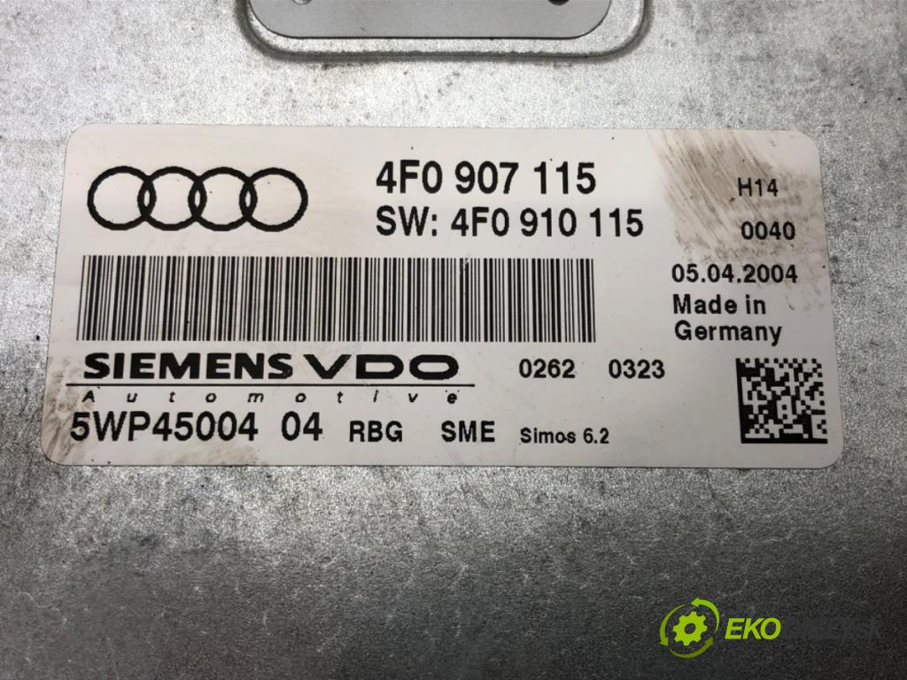 AUDI A6 C6 (4F2) 2004 - 2011    3.2 FSI quattro 188 kW [255 KM] benzyna 2004 - 200  riadiaca jednotka Motor 4F0907115 (Riadiace jednotky)