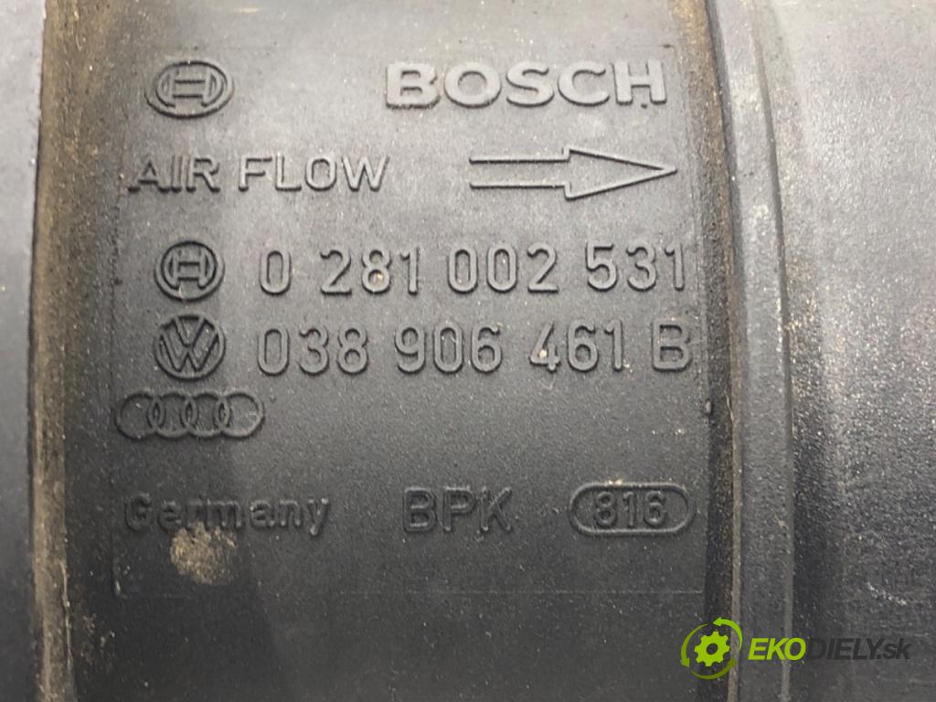 VW GOLF IV Variant (1J5) 1999 - 2006    1.9 TDI 74 kW [101 KM] olej napędowy 2000 - 2006  Váha vzduchu 0281002531 (Váhy vzduchu)