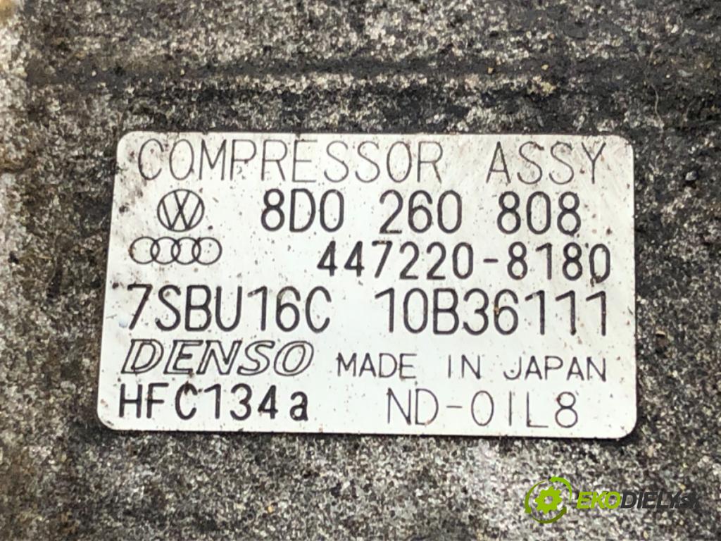 AUDI A4 B5 Avant (8D5) 1994 - 2002    1.9 TDI 85 kW [115 KM] olej napędowy 2000 - 2001  kompresor klimatizace 8D0260808 (Kompresory)