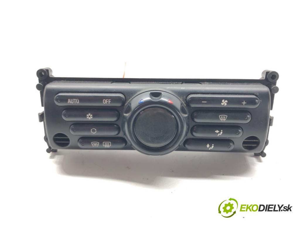 MINI MINI (R50, R53) 2001 - 2006    Cooper S 120 kW [163 KM] benzyna 2002 - 2006  Panel ovládania kúrenia 6940862 (Prepínače, spínače, tlačidlá a ovládače kúrenia)