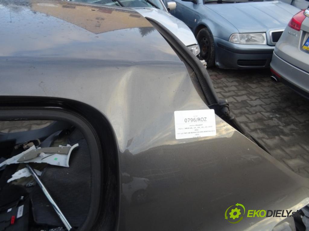 PEUGEOT 308 II (LB_, LP_, LW_, LH_, L3_) 2013 - 2021    1.2 THP 130 96 kW [131 KM] benzyna 2013 - 2021  KAROSERIA ČTVRŤÁK blatník zadní část levý pravý střecha POŠTY: prahy