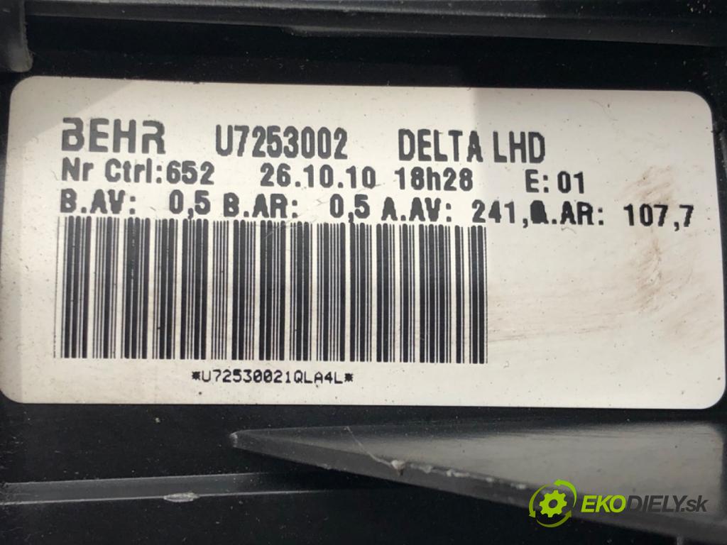 OPEL ASTRA J Sports Tourer (P10) 2010 - 2015    1.6 (35) 85 kW [116 KM] benzyna 2010 - 2015  ventilátor kúrenia U7253002