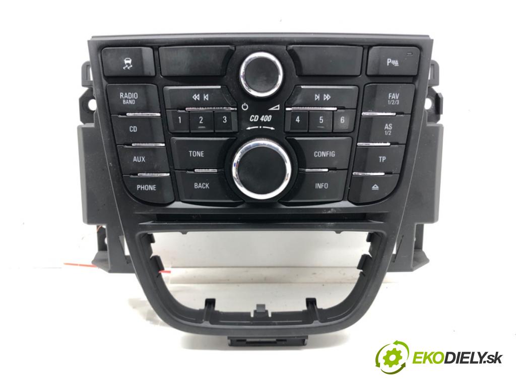 OPEL ASTRA J Sports Tourer (P10) 2010 - 2015    1.6 (35) 85 kW [116 KM] benzyna 2010 - 2015  Panel ovládania radia 13346050 (Prepínače, spínače, tlačidlá a ovládače kúrenia)