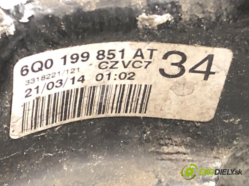 AUDI A1 (8X1, 8XK) 2010 - 2018    2.0 TDI 105 kW [143 KM] olej napędowy 2011 - 2015  výztuha pod motor 6Q0199851AT (Výztuhy přední)