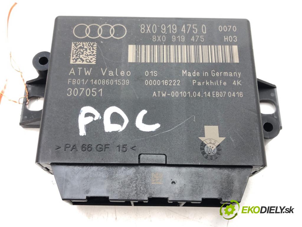 AUDI A1 (8X1, 8XK) 2010 - 2018    2.0 TDI 105 kW [143 KM] olej napędowy 2011 - 2015  Modul PDC 8X0919475Q (Ostatné)