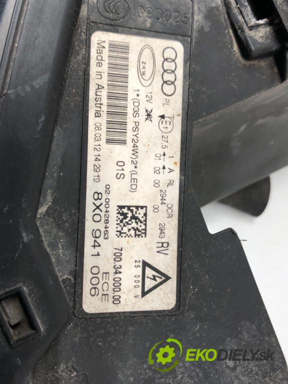 AUDI A1 (8X1, 8XK) 2010 - 2018    2.0 TDI 105 kW [143 KM] olej napędowy 2011 - 2015  Svetlomet pravy predný 8X0941006