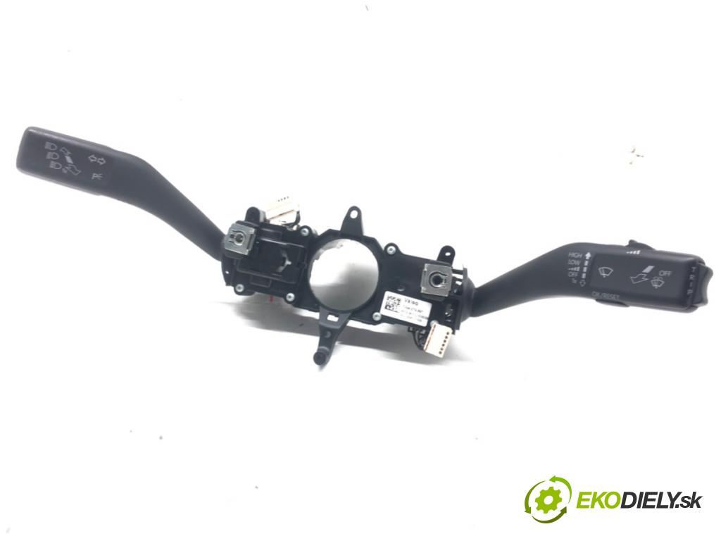SKODA OCTAVIA II (1Z3) 2004 - 2013    1.6 LPG 75 kW [102 KM] Benzyna / gaz samochodowy (  Prepínač kombinovaný 1K5953521AE (Prepínače, spínače, tlačidlá a ovládače kúrenia)